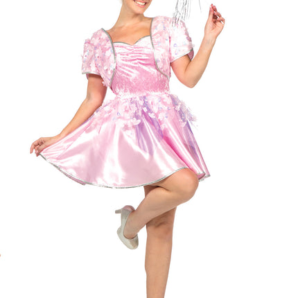 Petite plume rose avec des fleurs