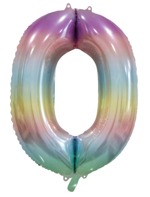 0 Année Ballon à l'hélium Arc-en-ciel Pastel Vide 86cm