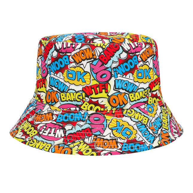 Chapeau seau Rave pop art
