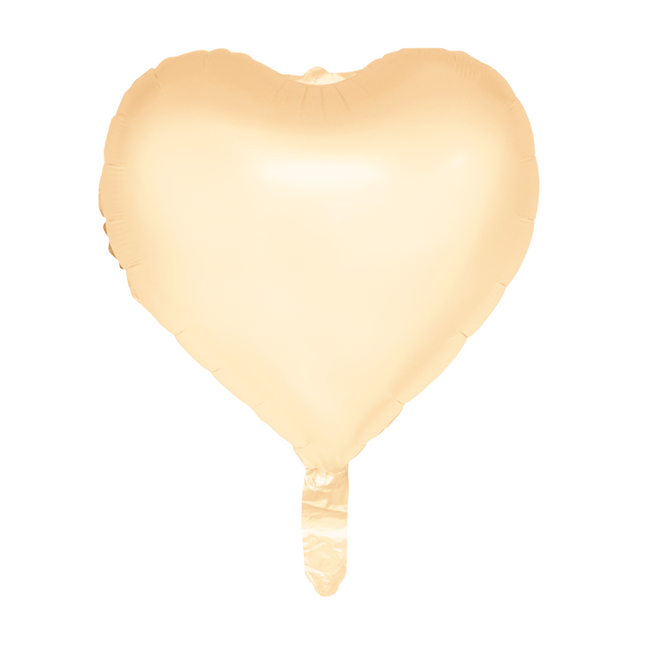 Ballon à l'hélium de la Saint-Valentin Jaune Pastel Vide 45cm