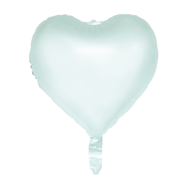 Ballon à l'hélium pour la Saint-Valentin Vert Pastel Vide 45cm