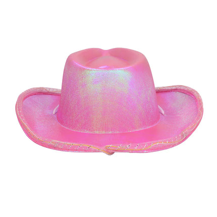 Cowboy Hoed Roze Pearl Led