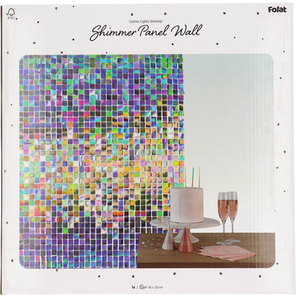 Rideau de porte holographique 30cm 12pcs