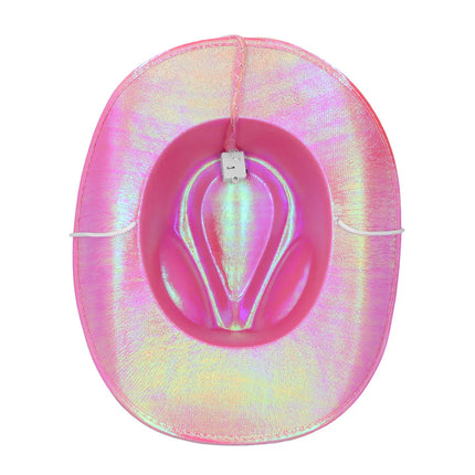 Cowboy Hoed Roze Pearl Led