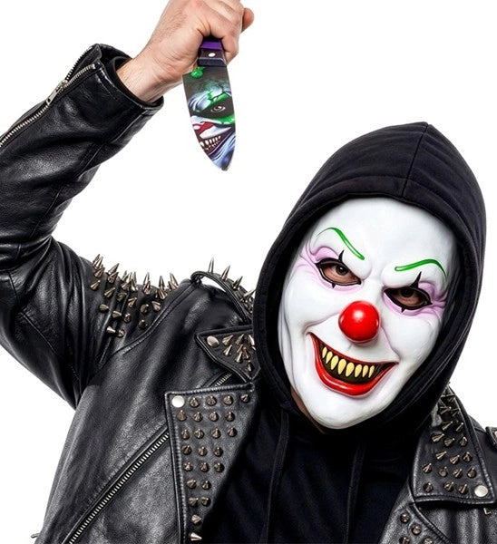 Masque d'Halloween « Le clown maléfique » en latex