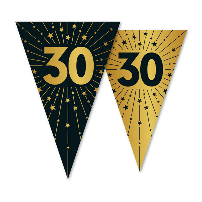 Guirlande 30 ans Or Noir 10m