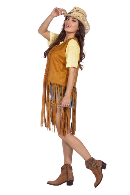 Cardigan hippie long avec franges (V)