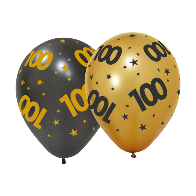 100 Years Balloons 31cm 6pcs