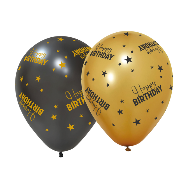 Ballons Happy Birthday 31cm 6pcs