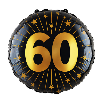Foilballoon 18" - '60' Célébrations en or