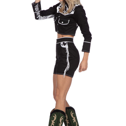 Costume de cowgirl Dames noires
