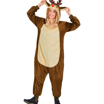 Costume de renne marron uni