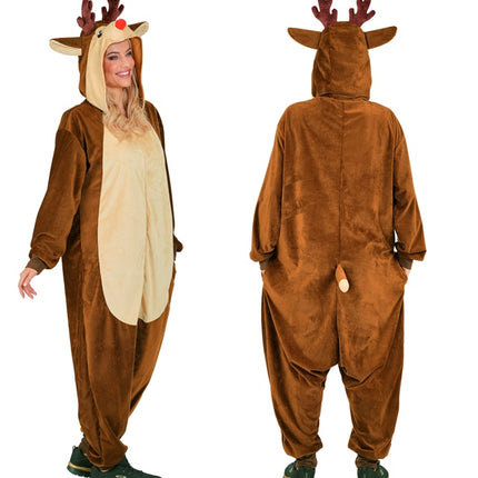 Costume de renne marron uni