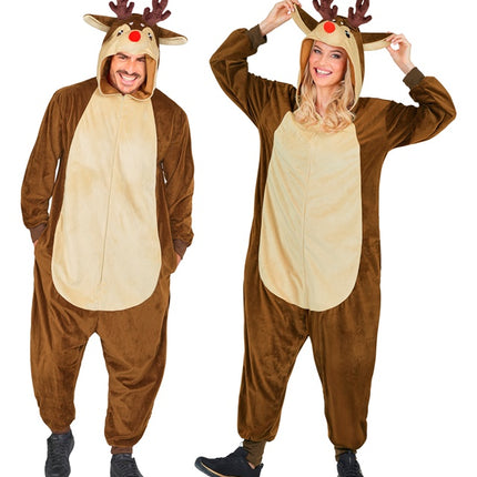 Costume de renne marron uni