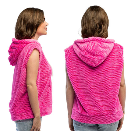 Roze Vest Neon Fluffy
