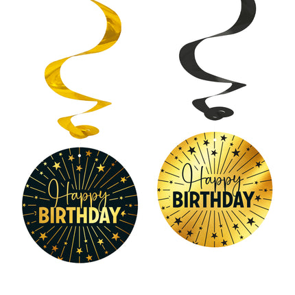 Décoration suspendue Happy Birthday 4pcs
