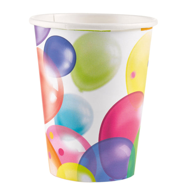 8 Balloons Gobelets en papier 250 ml