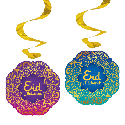 Décoration suspendue Ramadan Eid Mubarak 4pcs