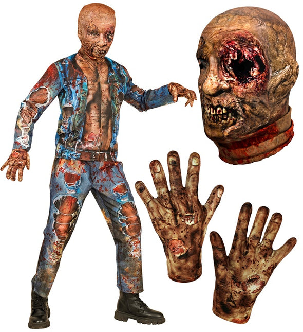 Costume de zombie enfant Jeans Blood