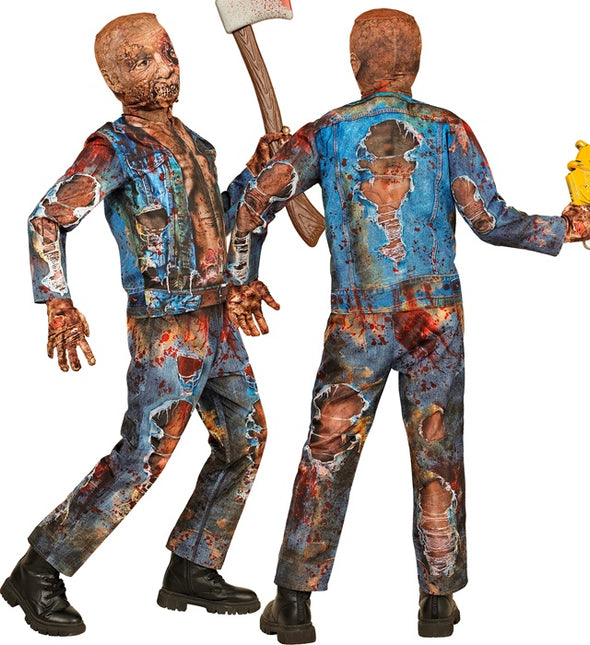Costume de zombie enfant Jeans Blood