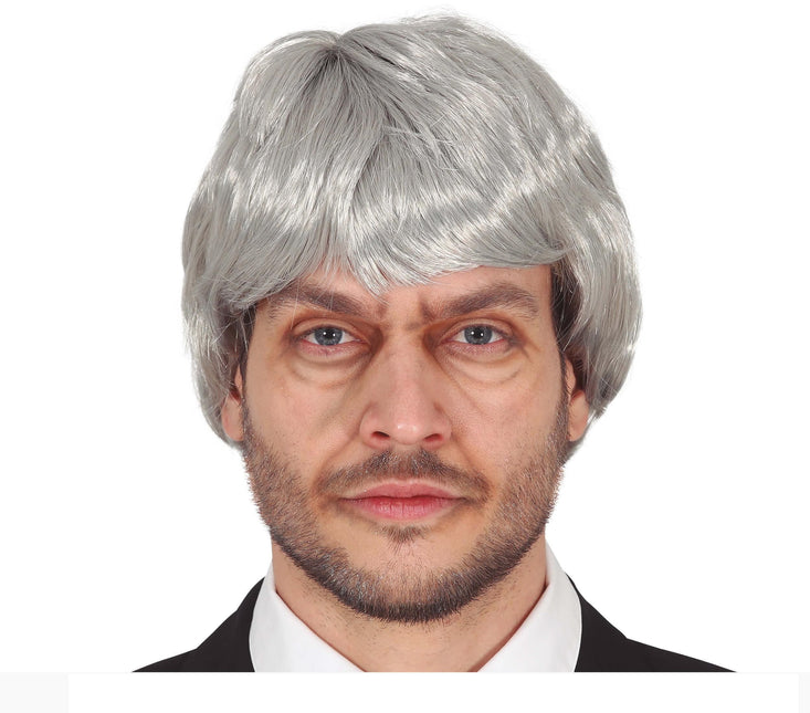 Perruque d'Halloween Homme gris