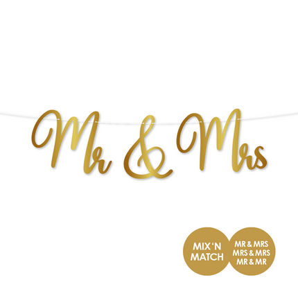 Guirlande de mariage M. et Mme