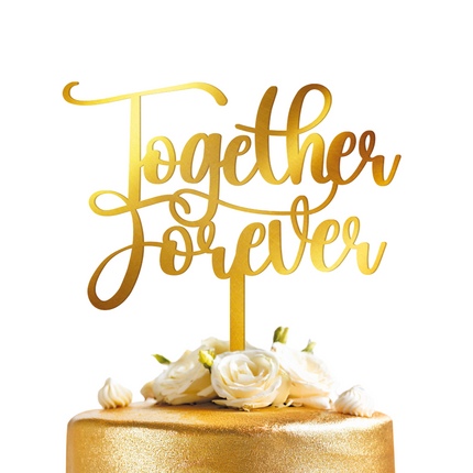 Dessus de gâteau de mariage Ensemble pour toujours