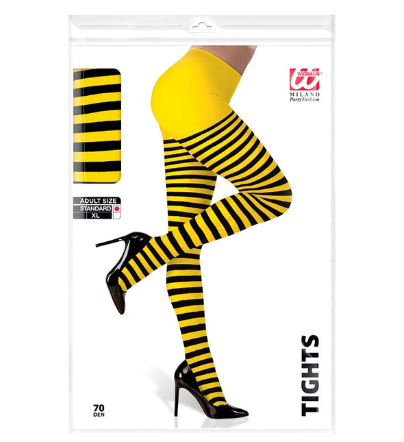 Collant abeille noir jaune