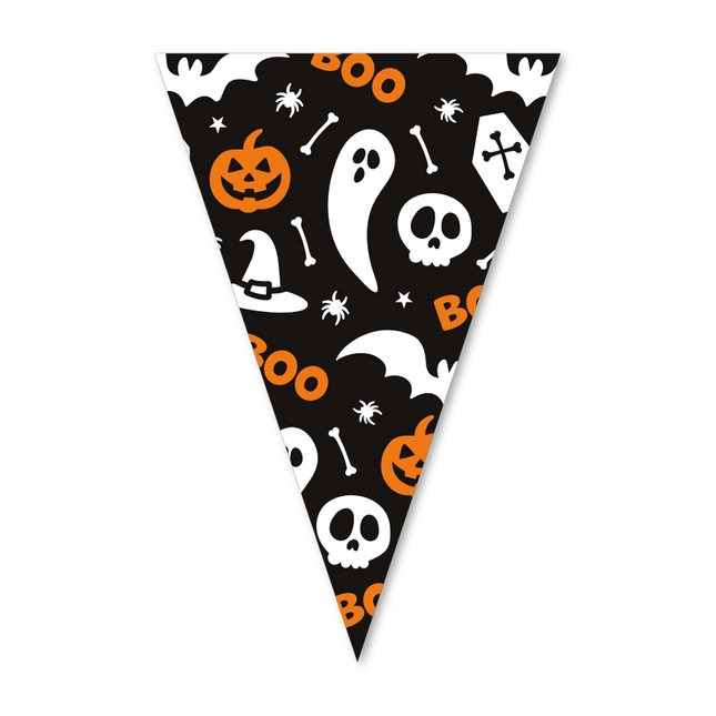 Guirlandes 10m 20x30cm Halloween Boo