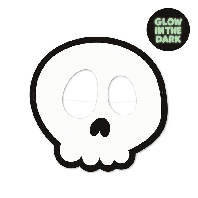 2 Masques Glow in the dark Halloween Boo