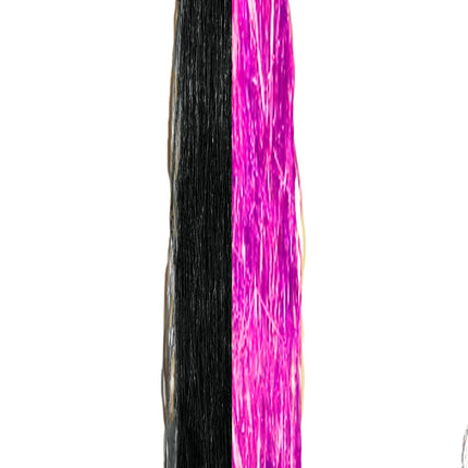 Extension de cheveux de chauve-souris noir violet 40cm