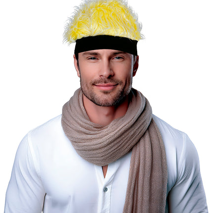 Bandeau de perruque jaune pour adultes