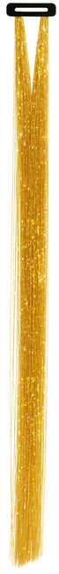 Extension de cheveux dorée pailletée 50cm 3pcs