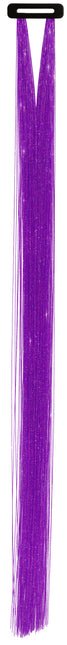 Extension de cheveux violette pailletée 50cm 3pcs