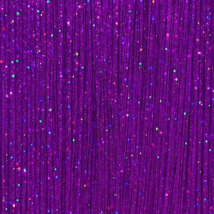 Extension de cheveux violette pailletée 50cm 3pcs