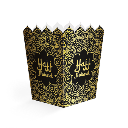 Boîtes à snacks « Hajj Mubarak » 10,5 cm, lot de 8