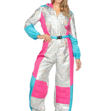 Combinaison de ski argentée pour femmes