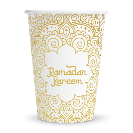 Gobelets « Ramadan Kareem » 210 ml, lot de 8