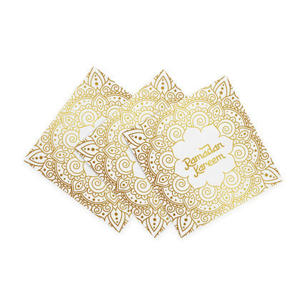 Serviettes « Ramadan Kareem » 33 cm, lot de 20