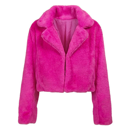 Veste Fluffy rose rave (M/L)