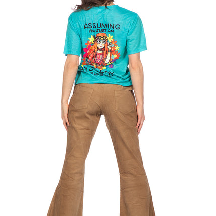 T-shirt hippie bleu (V)