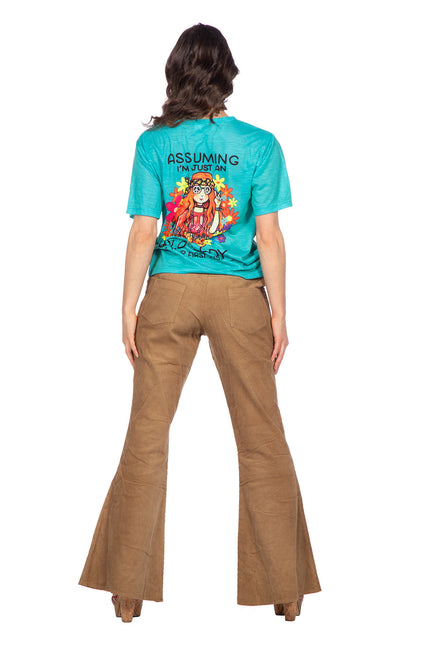 T-shirt hippie bleu (V)