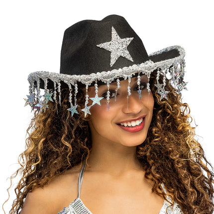 Chapeau de cowboy Stargazing noir