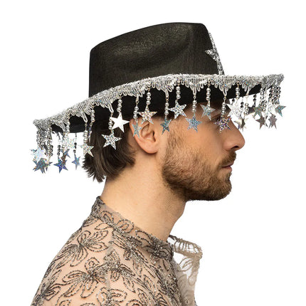 Chapeau de cowboy Stargazing noir