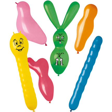 Ballons colorés Animaux 6pcs