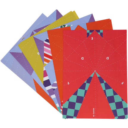 Set de bricolage coloré Planches en papier 12 pièces