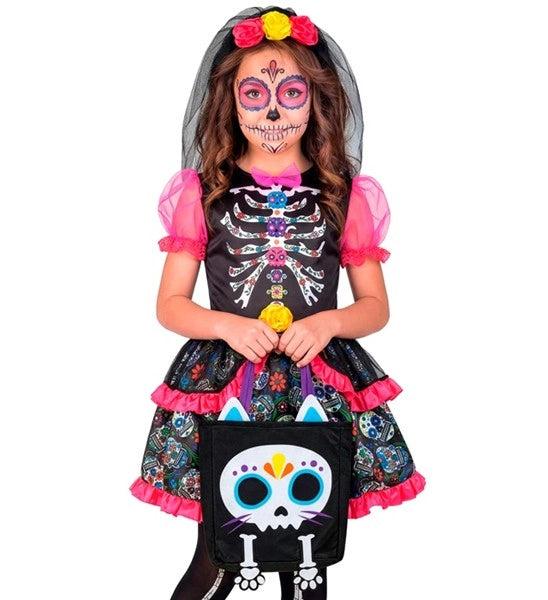 Sac « Trick or Treat » Chat squelette