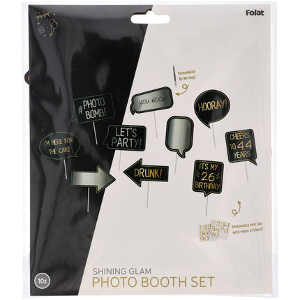 Accessoires pour Photobooth d'anniversaire 10pcs