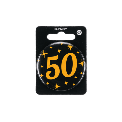 50 Jaar Button van Paper Dreams koop je bij Partywinkel