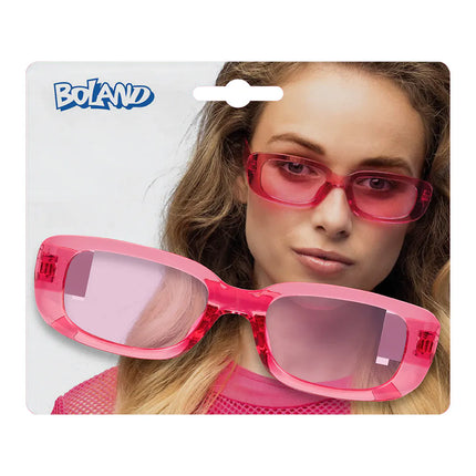 Lunettes de fête Techno roses